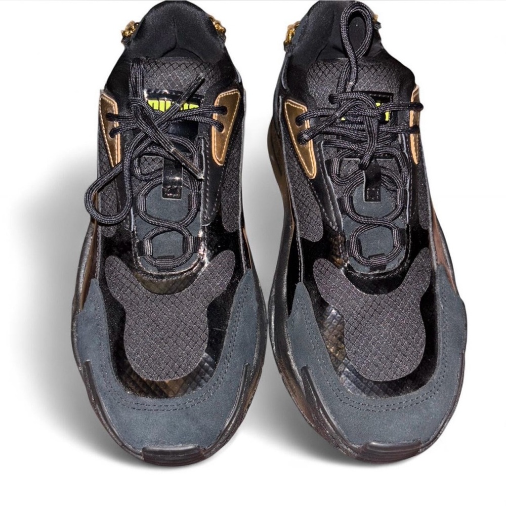 Puma Stylish Black and Gold Women’s Size 11 Sneakers